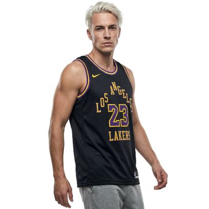 Maillot Nike Los Angeles Lakers Noir