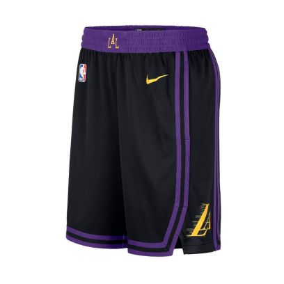 Short Nike Los Angeles Lakers Noir pour enfant