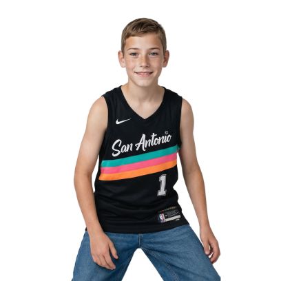 San Antonio Spurs Swingman City Edition Victor Wembanyama Niño - Black