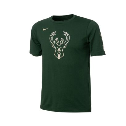 T-shirt Nike Milwaukee Bucks Vert pour enfant