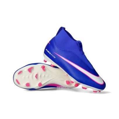 Chaussures de football Nike Mercurial Superfly 10 Academy FG Bleu Foncé pour enfant