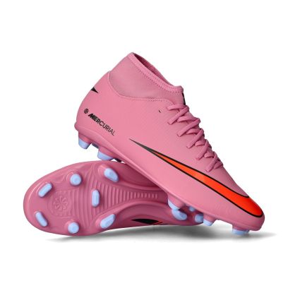 Air Zoom Mercurial Superfly 10 Club FG/MG - Magic Flamingo-Black-Total Crimson