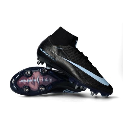 Air Zoom Mercurial Superfly 10 Ellite SG-Pro - Black-Ice Blue