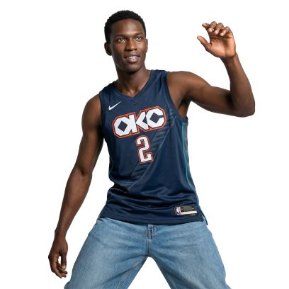 Maillot Nike Oklahoma Thunder Bleu Foncé