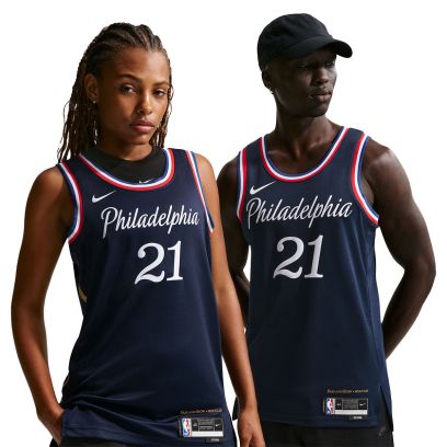 Maillot Nike Philadelphia 76Ers Bleu Foncé