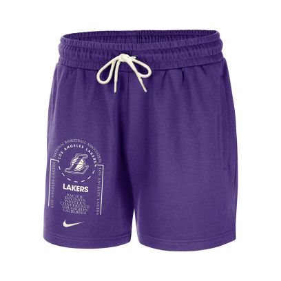 Short Nike Los Angeles Lakers Violet pour homme