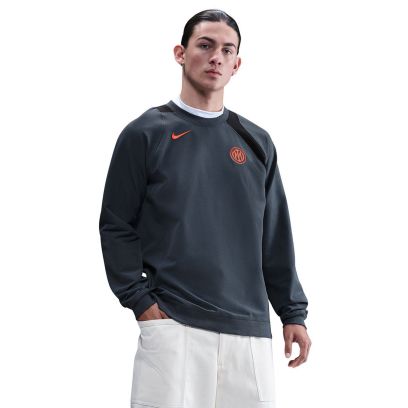 Sweat-shirt Nike Inter Milan Gris pour Homme