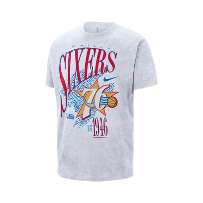 T-shirt Nike Philadelphia 76Ers Blanc
