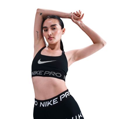 Pro manches longues Bra Tt Grx Light Support Mujer - Black-White-White