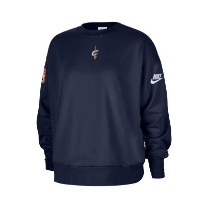 Femmes Cleveland Cavaliers Hardwood Classics Fleece Crew Premium - College Navy