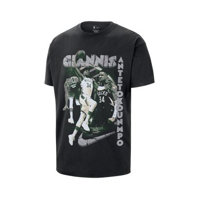 T-shirt Nike Milwaukee Bucks Noir