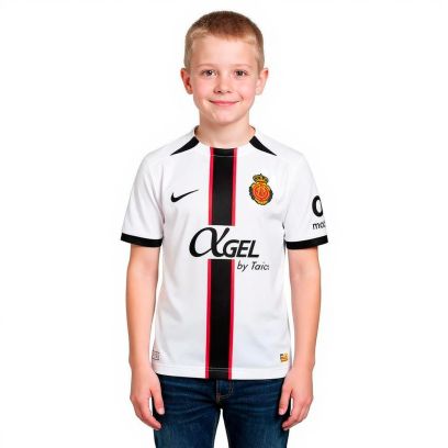 Extérieur enfant RCD Mallorca 2025-2026 - White-Black-University Red-Black