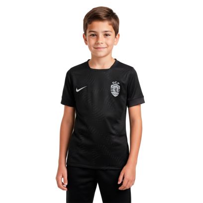 Maillot Nike Sporting Portugal Noir pour enfant