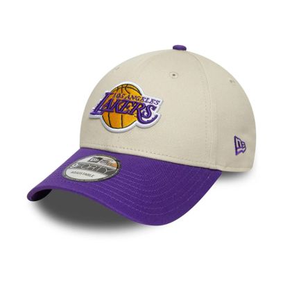 Casquette New Era Los Angeles Lakers Beige & Violet