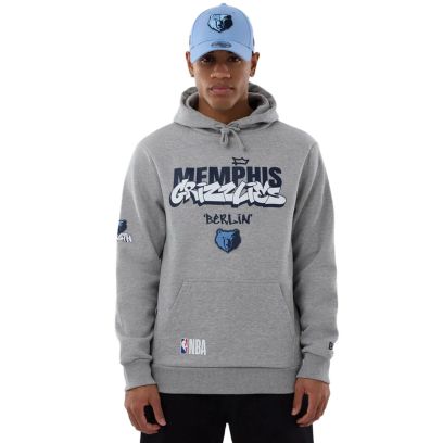 Sweat-shirt New Era Memphis Grizzlies Gris pour homme