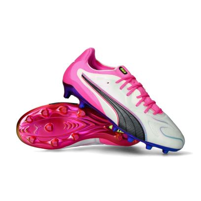 King 20 Ultimate FG/AG - White-Poison Pink-Bright Aqua