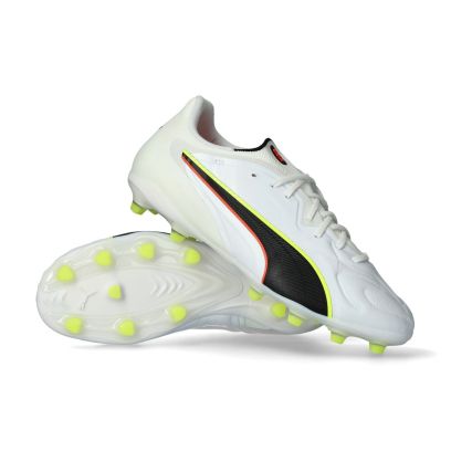 Chaussures de football Puma King 20 Pro FG Blanc