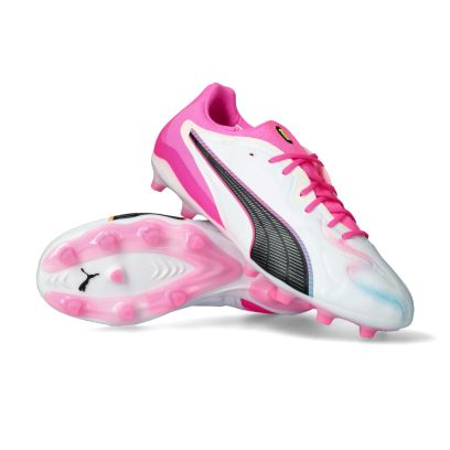 King 20 Pro FG/AG - White-Poison Pink-Bright Aqua