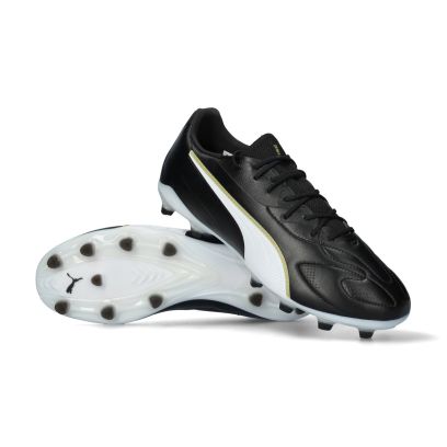Chaussures de football Puma King 20 Match FG Noir