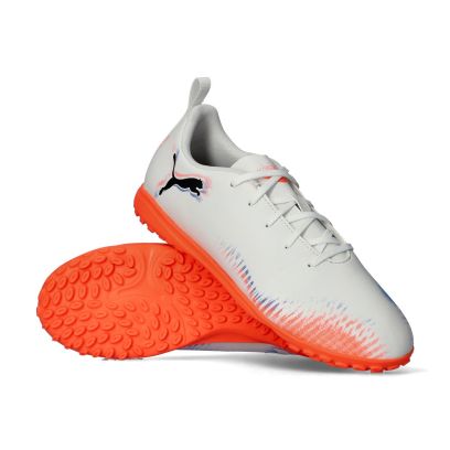 Chaussures de football Puma Future 8 Play TF Blanc pour enfant