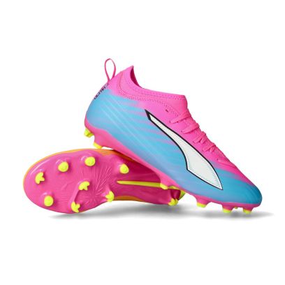 Enfant Ultra 6 Match FG/AG - Poison Pink-PUMA Black-Sun Stream-Bright Aqua