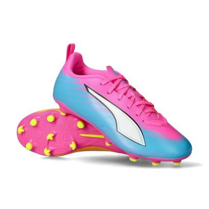 Enfant Ultra 6 Play FG/AG - Poison Pink-Black-Sun Stream-Bright Aqua