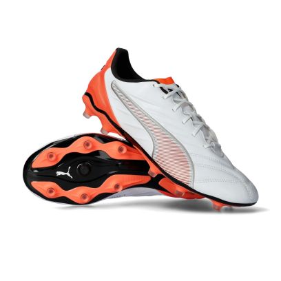 King Pro FG/AG - White-Silver-Glowing Red