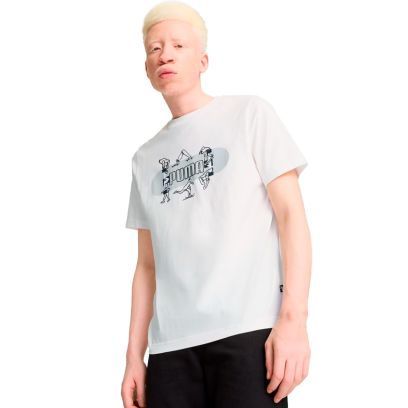 T-shirt Puma Graphic Blanc pour homme