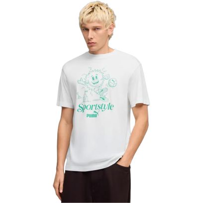 T-shirt Puma Graphic Blanc