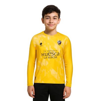 Quatrième kit de gardien enfant Sociedad Deportiva Huesca 2024-2025 - Banana Yellow