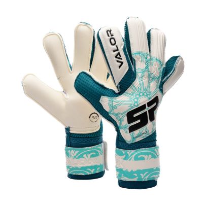 Gants de gardien SP Fútbol Valor Blanc & Bleu Unisexe