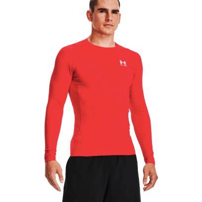 Maillot Under Armour Heatgear Rouge pour homme