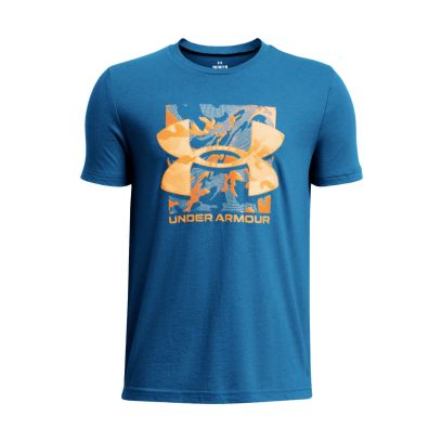 T-shirt Under Armour Big Logo Bleu pour Enfant