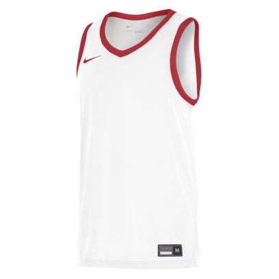 maillot de basket nike team 25 blanc rouge pour homme