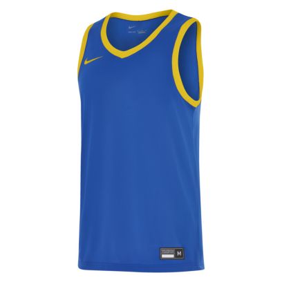 maillot de basket nike team 25 bleu royal jaune pour homme
