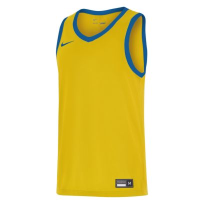 maillot de basket nike team 25 jaune bleu royal pour homme