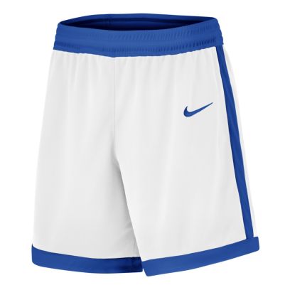 short de basket nike team 25 blanc bleu royal pour homme