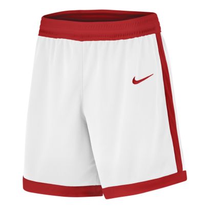 short de basket nike team 25 blanc rouge pour homme