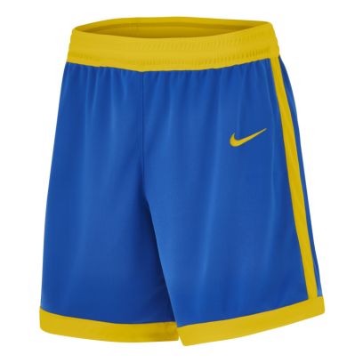 short de basket nike team 25 bleu royal jaune pour homme