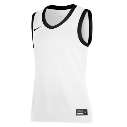 maillot de basket nike team 25 blanc noir pour femme