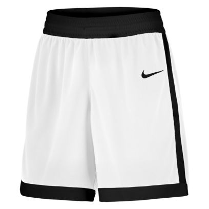 short de basket nike team 25 blanc noir pour femme
