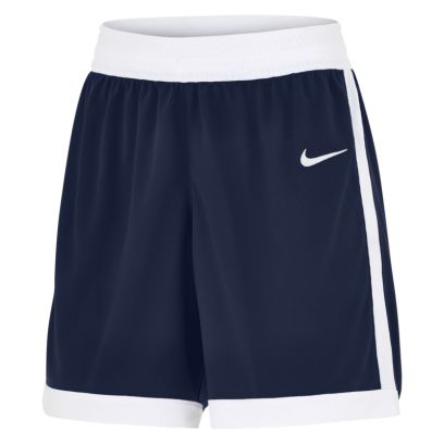 short de basket nike team 25 bleu marine blanc pour femme