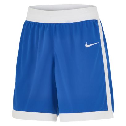 short de basket nike team 25 bleu royal blanc pour femme