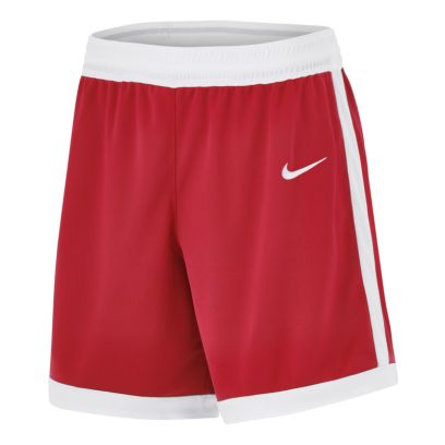 short de basket nike team 25 rouge blanc pour enfant