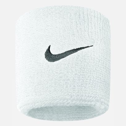 Lot de 2 serre-poignets Nike Swoosh Blancs AC2286-101