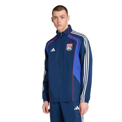 Veste adidas Olympique Lyon Bleu Marine