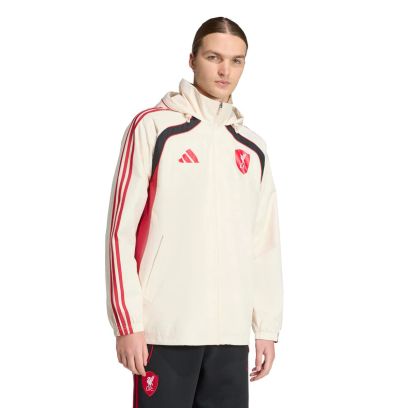 Veste doublée adidas Liverpool Fc Blanc pour homme