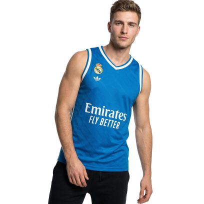 Maillot de basket adidas Real Madrid Bleu