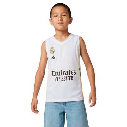 Maillot de basket adidas Real Madrid Blanc pour enfant