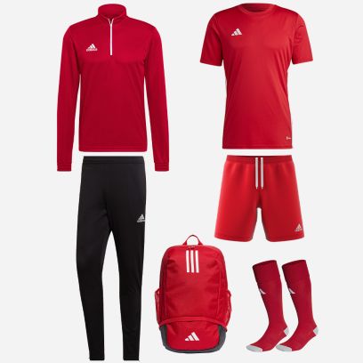 Product set adidas Entrada 22 for Kids. Track suit + Jersey + Shorts + Socks + Bag (6 items)